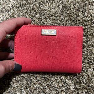 Kate Spade Coral fold-zip wallet
